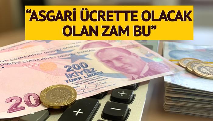 'Asgari ücrete olacak olan zam bu' İki oran verip 'orta noktası' olacak dedi: 'Erdoğan da takviye yapacak'