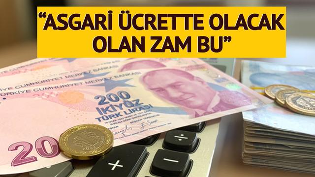 'Asgari ücrete olacak olan zam bu' İki oran verip 'orta noktası' olacak dedi: 'Erdoğan da takviye yapacak'