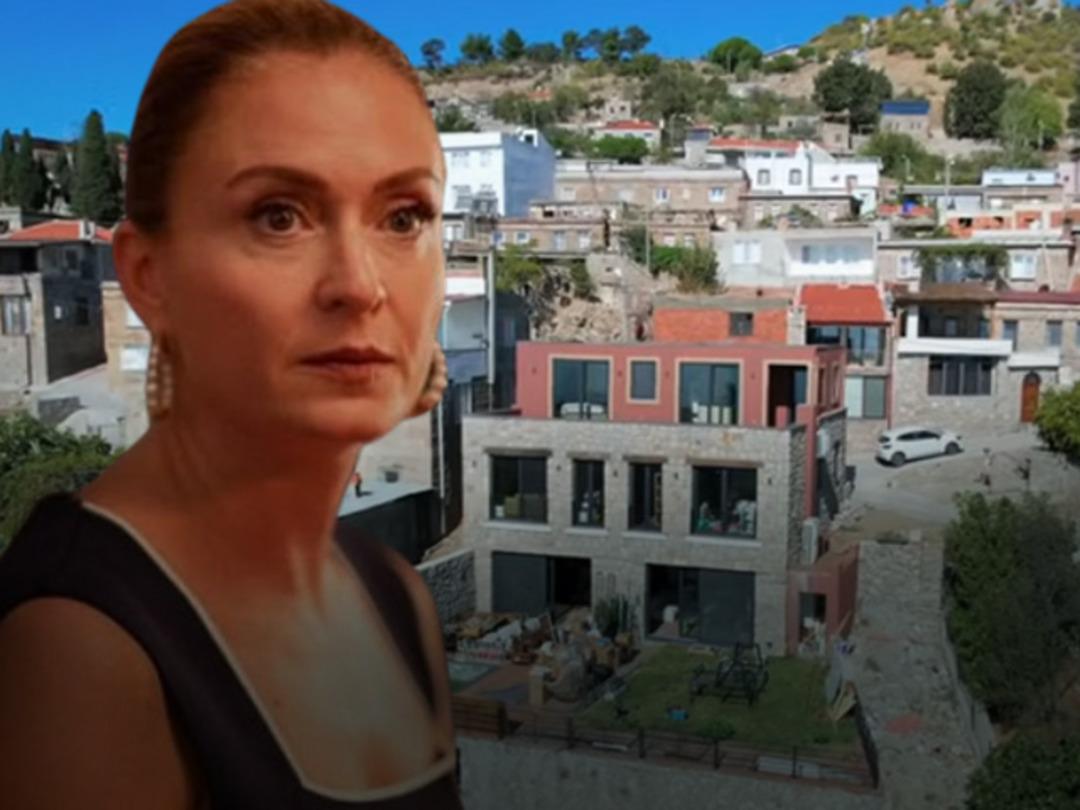 Boşanmanın ardından t&uuml;m hayatı değişti! Ceyda D&uuml;venci doğanın i&ccedil;indeki k&ouml;ye taş ev yaptırdı! G&ouml;renler hayran kaldı