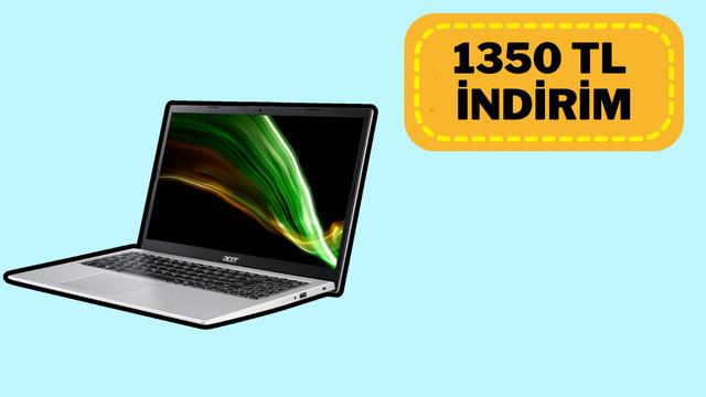 Acer Aspire 3 A315-58-34G6 Dizüstü Bilgisayar Yılın Son Fırsatları'na özel indirimde