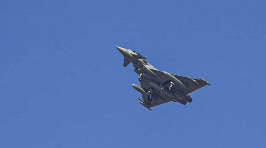 İlk görüntüleri geldi: Eurofighter'lar Ankara'da! 