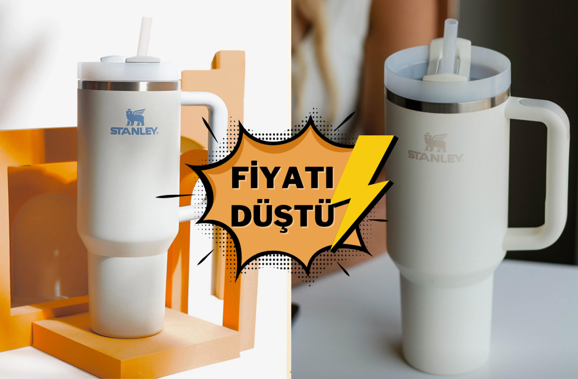 Stanley'in satış rekorları kıran Quencher serisi pipetli termosu günün fırsat ürünü oldu