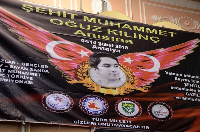 Şehit Muhammed Oğuz Kılınç Türkiye Wushu Şampiyonası başladı