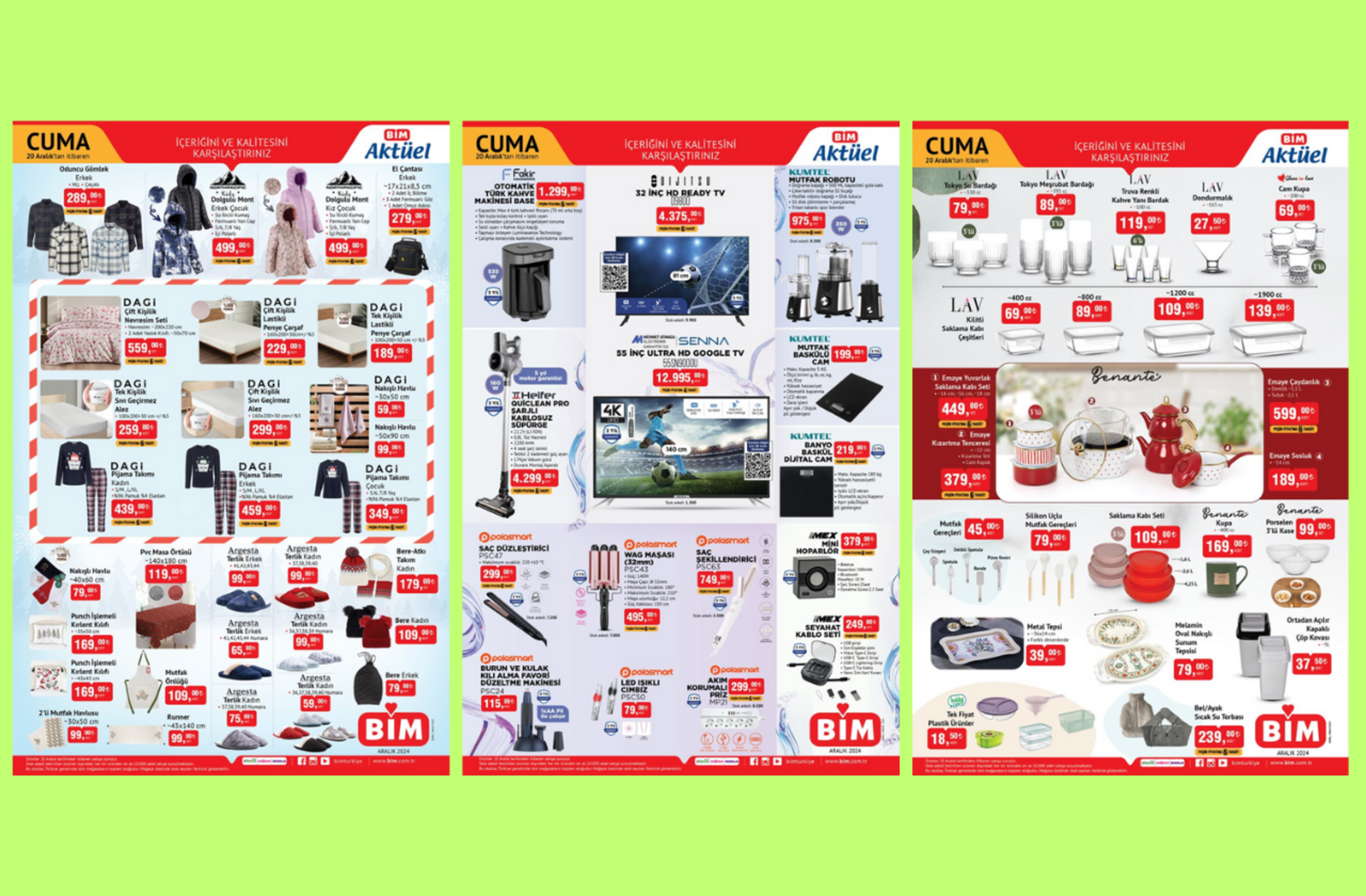 BİM'e Dagi pijama takımları geliyor! 20 Aralık 2024 BİM Aktüel Kataloğu burada
