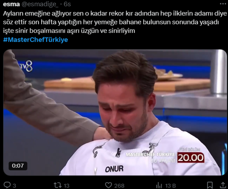 MasterChef Türkiye'de Onur "Hiç iyi değilim" diyerek ağlamaya başladı! Seyirci dayanamadı G2