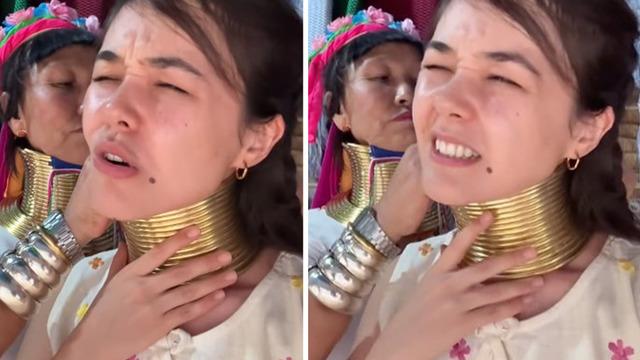 Türk gezgin Şeyma Gözdamga, Tayland'ta boyun uzatan halkayı denedi! O anları paylaşınca gündem oldu: Bunu neden kendine yaptı?