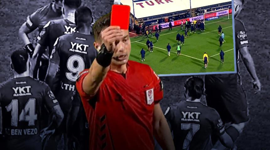 Fenerbahçe golü attı... Ortalık bir anda karıştı! Arda Turan'a kırmızı kart çıktı