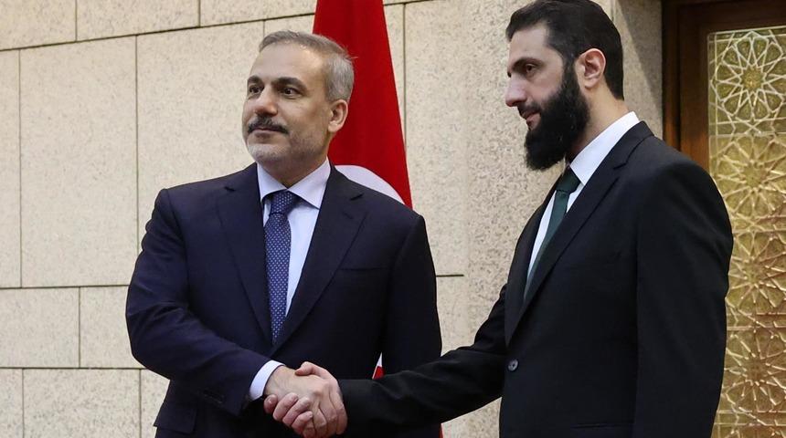 SON DAKİKA | Bakan Fidan Şam'da Ahmed eş-Şera ile bir araya geldi