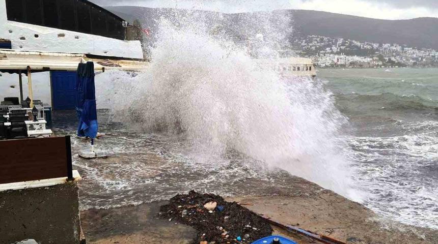 Meteoroloji uyardı! Bodrum-Kaş arasında denizlerde fırtına bekleniyor