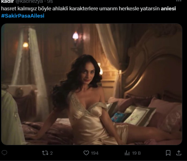 Şakir Paşa Ailesi'nde Cevat ve Aniesi'nin yatak sahnesi sosyal medyada gündemde! "Ailemle izliyordum..." G4