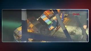 İstanbul'da korku dolu dakikalar! Bir gemi yan yattı: 5 kişi denize atladı