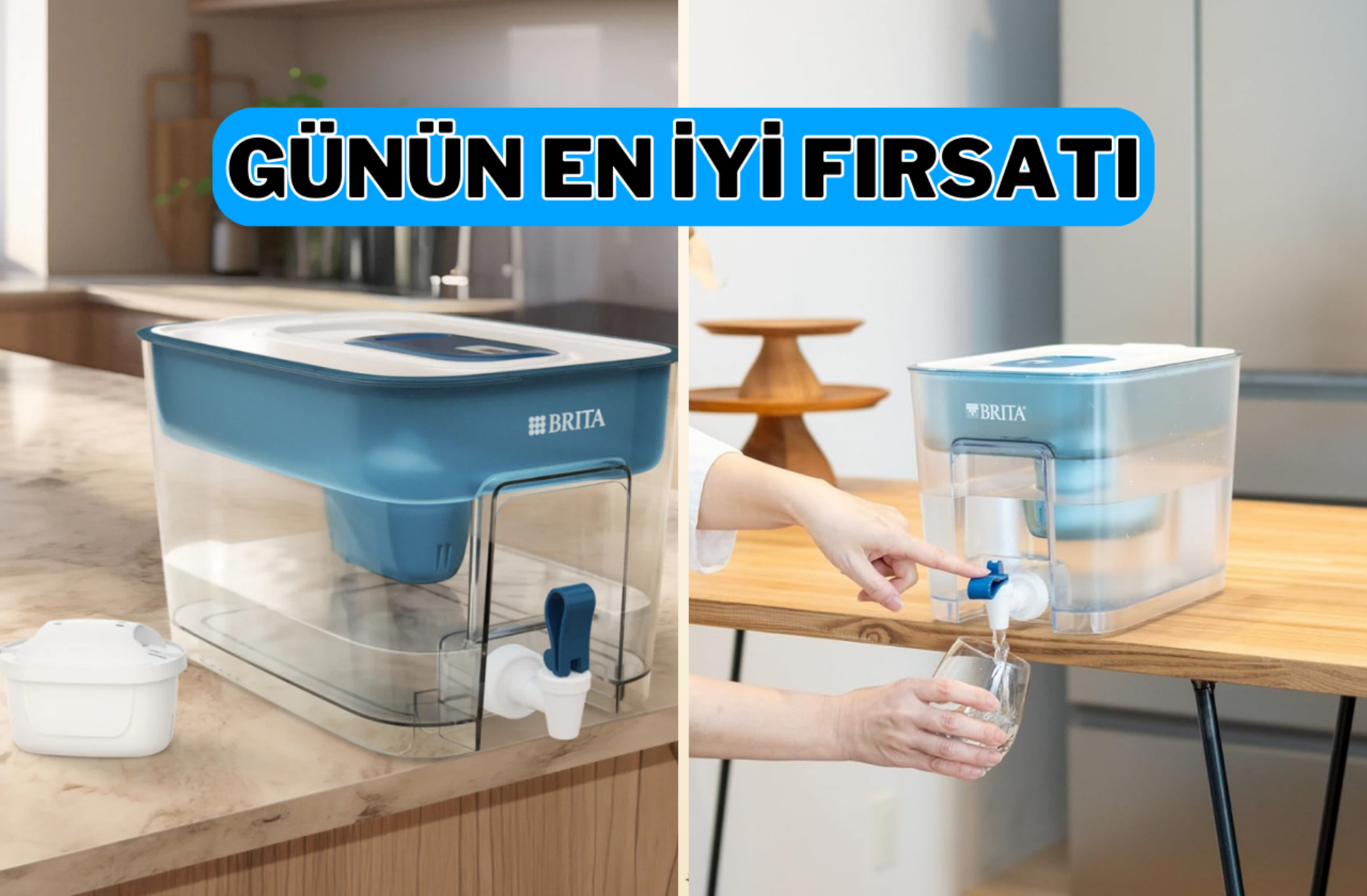 Şişelenmiş suya sürdürülebilir alternatif: Brita Flow Filtreli Su Sebili indirime girdi