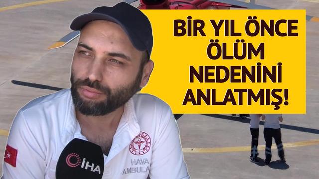 Kahreden detay! Geçen yıl uzatılan mikrofana bilmeden ölüm nedenini açıklamış