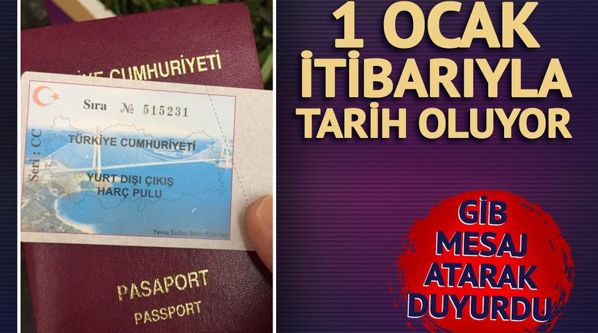 1 Ocak itibarıyla tarih oluyor! GİB milyonlara 'Sona eriyor' mesajı ile uyardı: Artık yurt dışı harç pullarını buradan alacaksınız