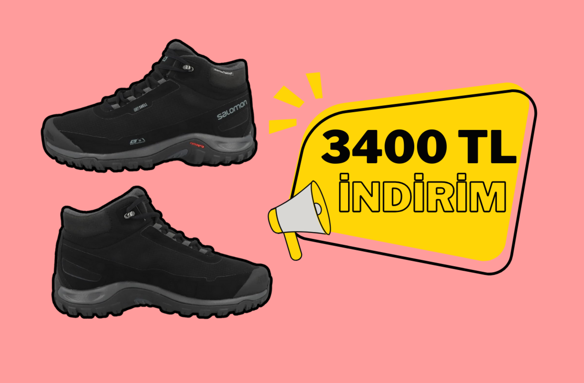 Salomon Shelter CS WP Yürüyüş Botu'nda bugüne özel 2549 TL indirim var