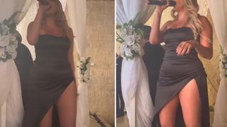 Düğünde sahneye çıkan şarkıcının kıyafeti uygunsuz bulundu! Sosyal medya tepkileri gecikmedi: Gelinin yerinde olsam çok kızardım