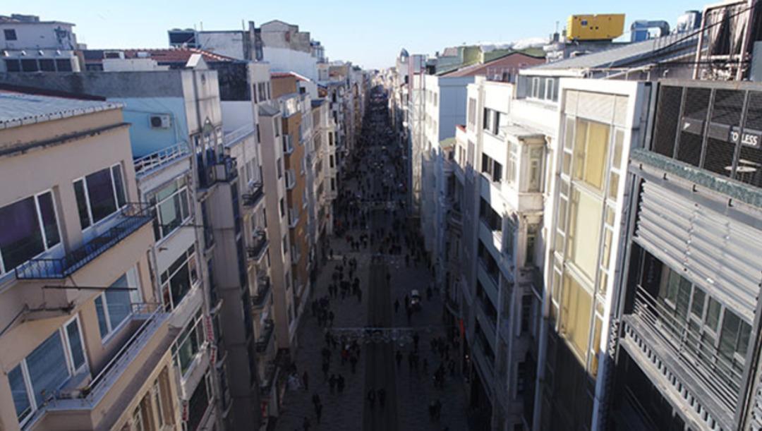 İşte İstiklal Caddesi'nin son hali! Havadan g&ouml;r&uuml;nt&uuml;lendi!