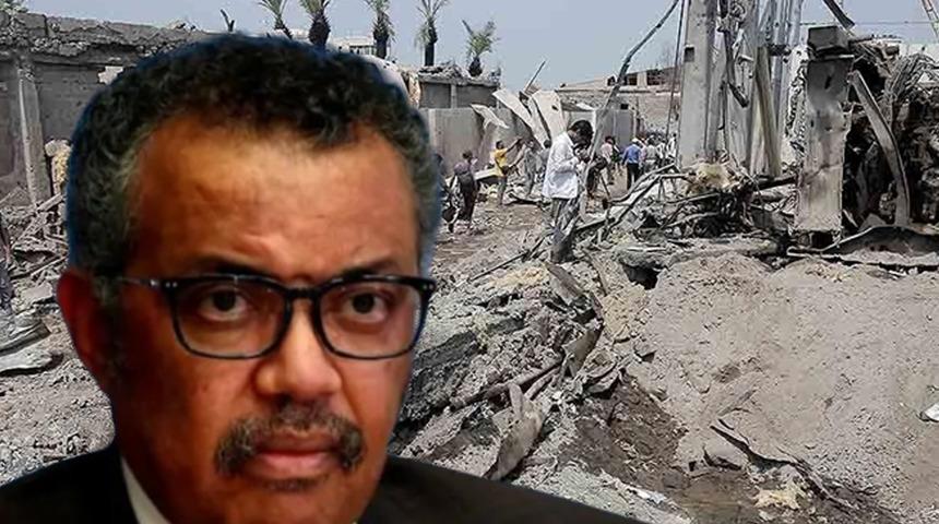 İsrail, Yemen'de havalimanını bombalamıştı! DSÖ Direktörü Ghebreyesus da oradaymış: Uçağımızın mürettebatından bir kişi yaralandı