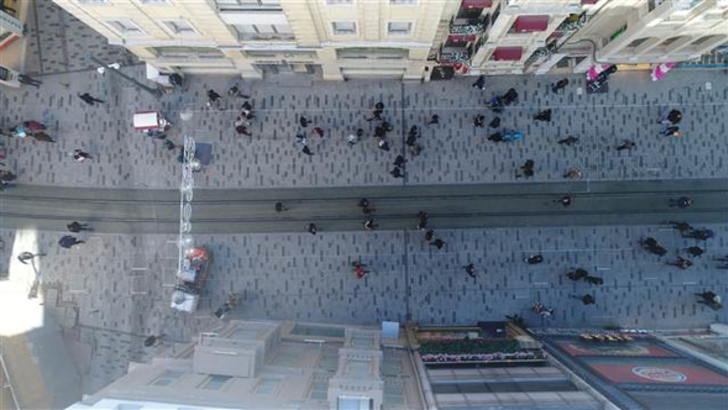 İstiklal Caddesi'ni hiç böyle görmediniz G3