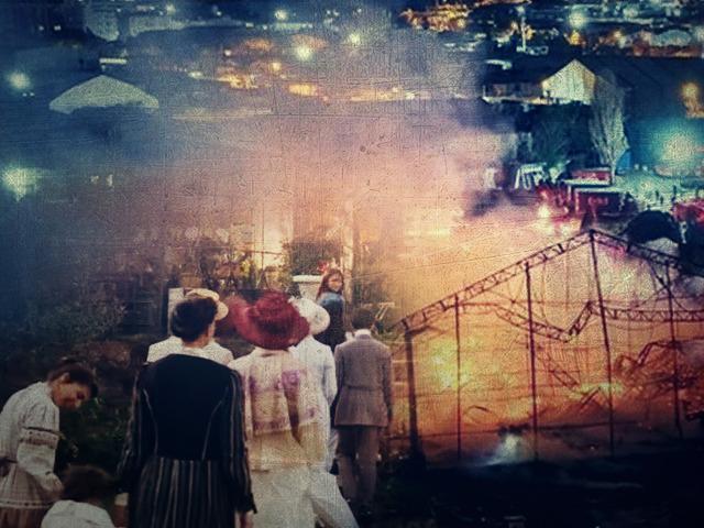 Şakir Paşa Ailesi platosundaki yangından ilk görüntüler geldi! Köşkten geriye hiçbir şey kalmadı! Çekimler durdu