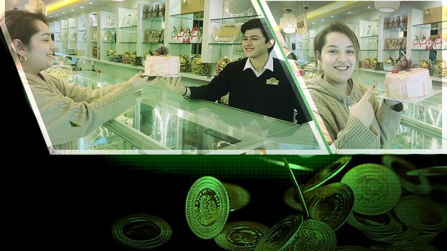 Hem pasta yiyip hem altın kazanan şanslılar! Pastanenin sürprizi müşterileri bayram ettiriyor