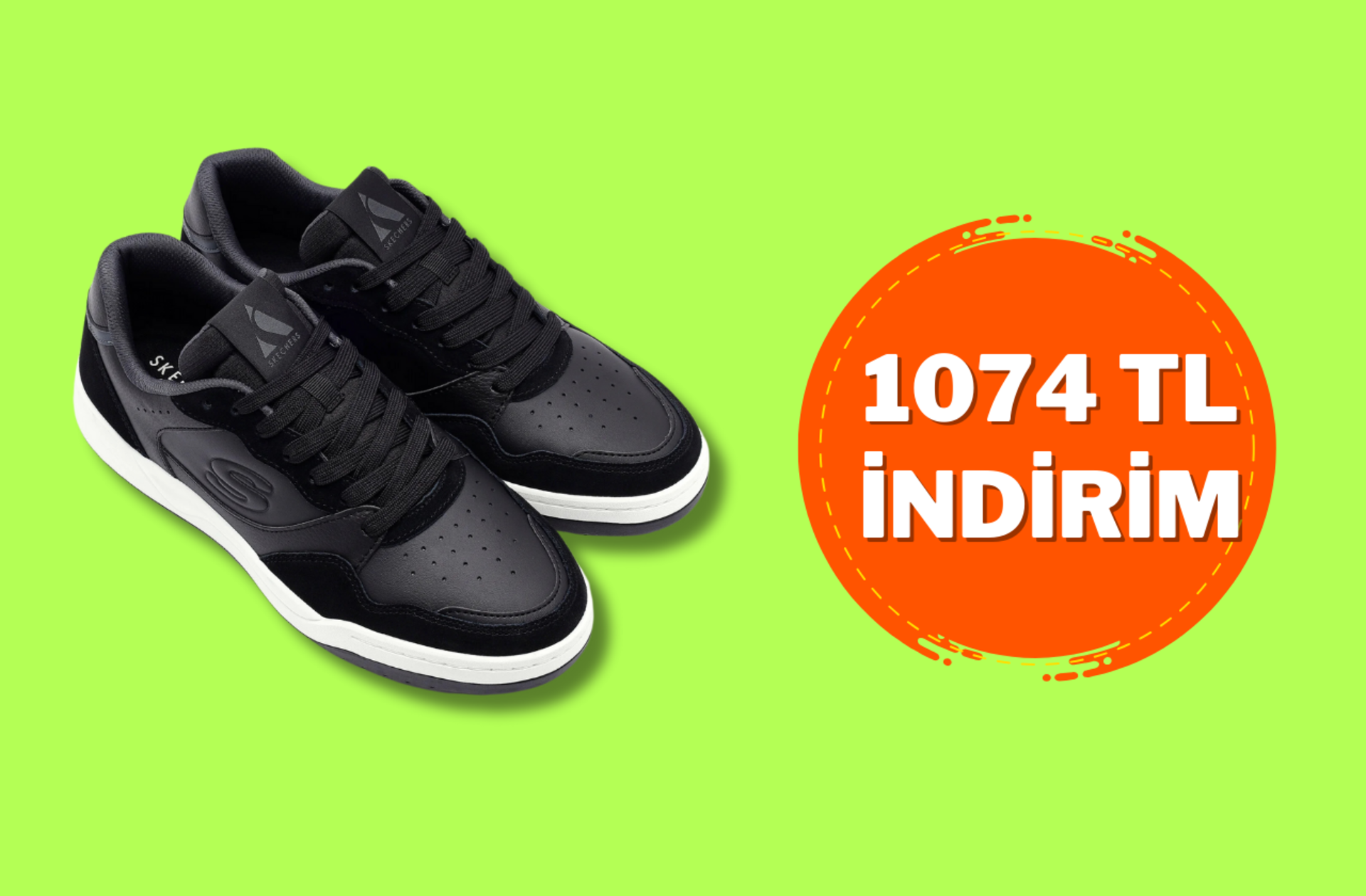 Hem şık hem rahat! Skechers Koopa - Volley Low Lifestyle Ayakkabı'da %25 indirim