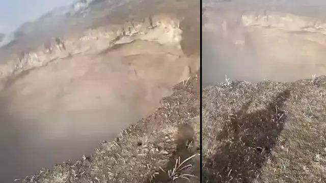 Büyük bir gürültüyle çöktü! Konya'da korkunç görüntü... Obruk oluşma anı kamerada