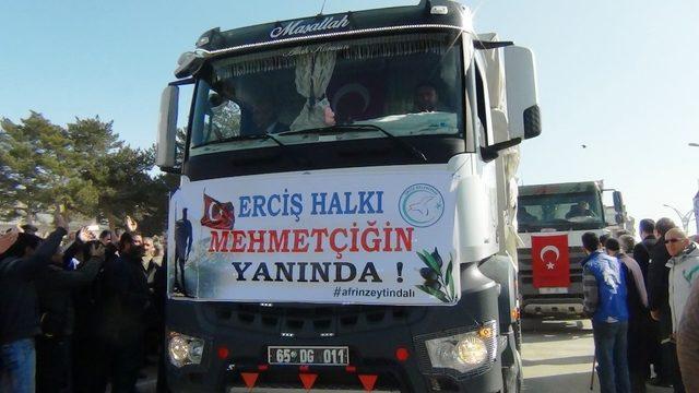 Erciş halkı Mehmetçiğin yanında