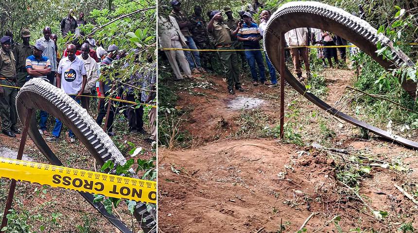 Uzay ajansı devreye girdi! Kenya'da gökyüzünden 500 kilogram ağırlığında metalik cisim düştü