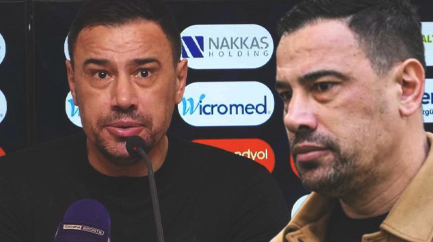 "Kart gösterecek iki oyuncumu buldu" dedi ve... Galatasaray maçı öncesi Çağdaş Atan hakeme sitem etti!