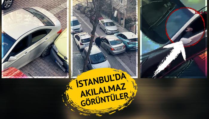 Saniyeler içinde 8 kaza yapan aracın direksiyonundakini görenler inanamadı