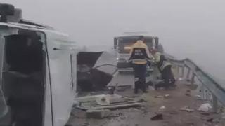 Kırşehir'de aşırı sis faciaya neden oldu! Katliam gibi kaza... Ölü ve yaralılar var