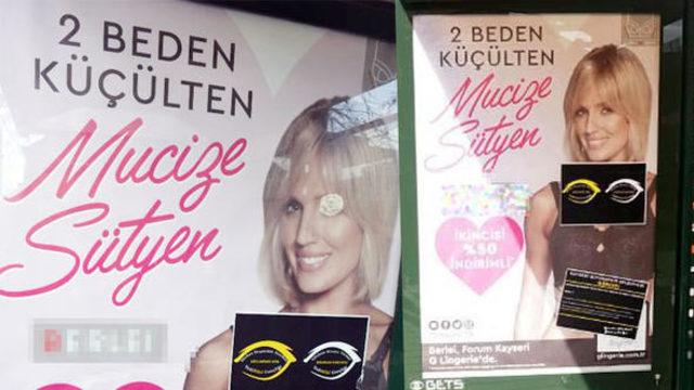 Kayseri'de sütyen reklamını 'ahlaksız' diye kapattılar