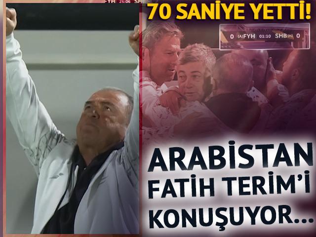 Terim'e 70 saniye yetti! Arabistan kariyerine inanılmaz başlangıç