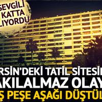 Tatil sitesinde dehşete düşüren olay! Peş peşe aşağı düştüler