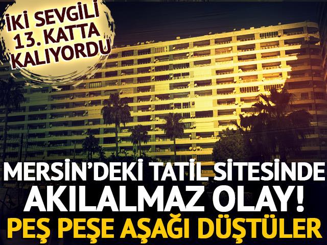 Tatil sitesinde dehşete düşüren olay! Peş peşe aşağı düştüler