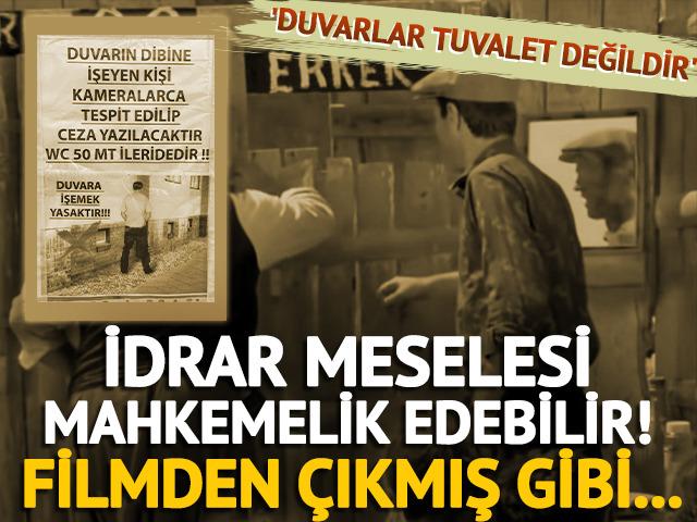 İdrar meselesi mahkemelik edebilir!