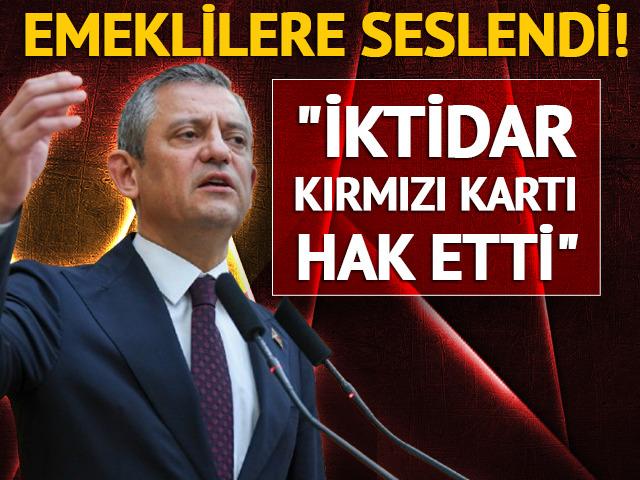 CHP lideri Özgür Özel'den en düşük emekli maaşı tepkisi!