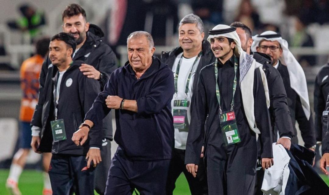 Fatih Terim'in gol sevinci Arabistan'da g&uuml;ndem oldu! "Allah Kerim, Fatih Terim"