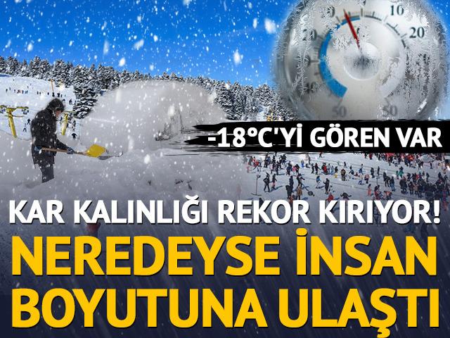 Kar kalınlığı rekor kırıyor!