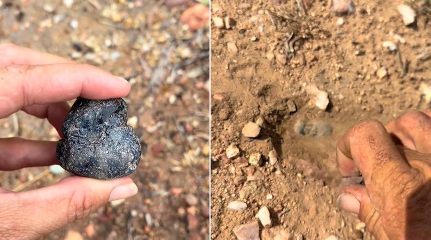 Yağmurdan sonra yürürken şans eseri buldu! 'Parlayan taş' dedi... Değeri dudak uçuklattı: "394 karatlık bir safirmiş"