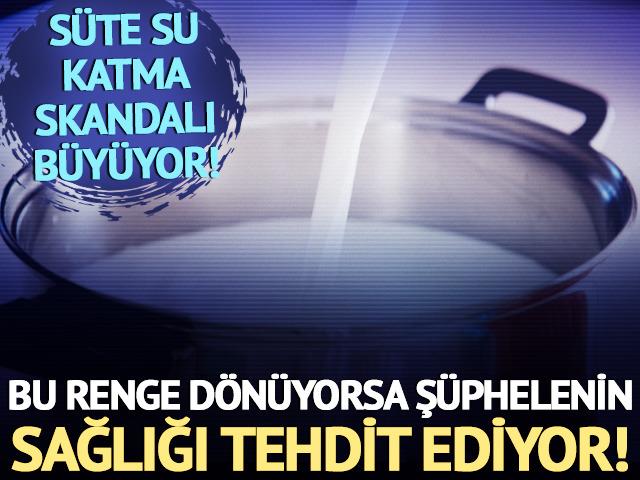 Süte su katma skandalı büyüyor: Bu renge dönüyorsa şüphelenin!