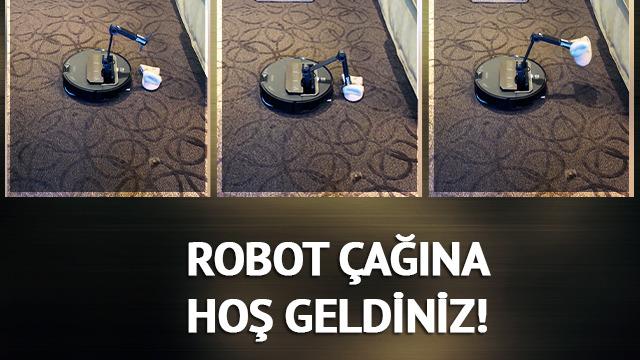 Robot çağına hoş geldiniz! Yerdeki çorapları böyle topluyor