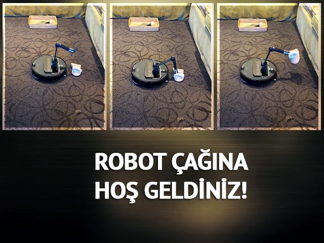 Robot çağına hoş geldiniz! Las Vegas'taki fuarda tanıtıldı, yerdeki çorapları böyle topluyor