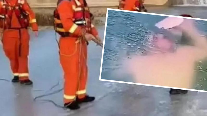 Meydan okuması canına mâl oldu! Buzda yüzmek istemişti... Donmuş gölde boğuldu: Kurtarma çalışmaları yeterli olmadı