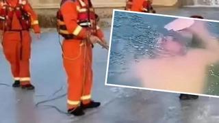 Meydan okuması canına mâl oldu! Buzda yüzmek istemişti... Donmuş gölde boğuldu: Kurtarma çalışmaları yeterli olmadı