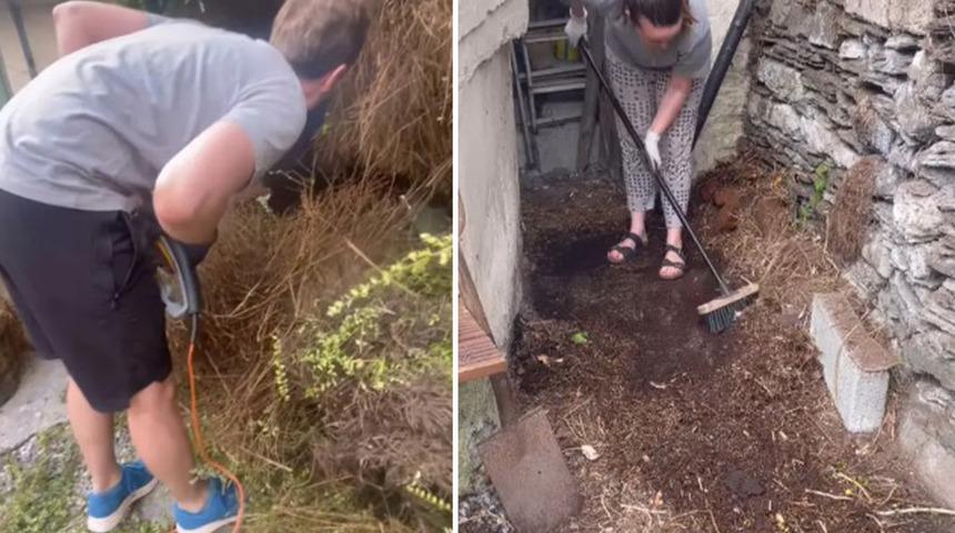 Ev sahipleri arka bahçelerinde gizli bir bina keşfettiler! Ancak her şey göründüğünden çok farklıydı: "Bir tane alana bir tane bedava"