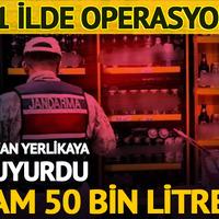 81 ilde sahte alkol operasyonu! Tam 50 bin 105 litre