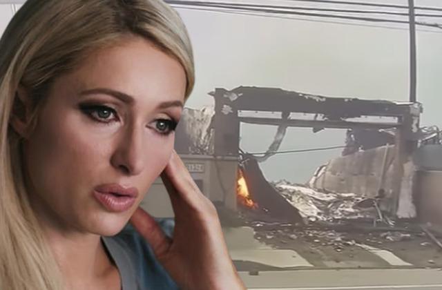 Paris Hilton Los Angeles'taki evinin yandığını canlı yayında izledi: Kaybım büyük olsa da...