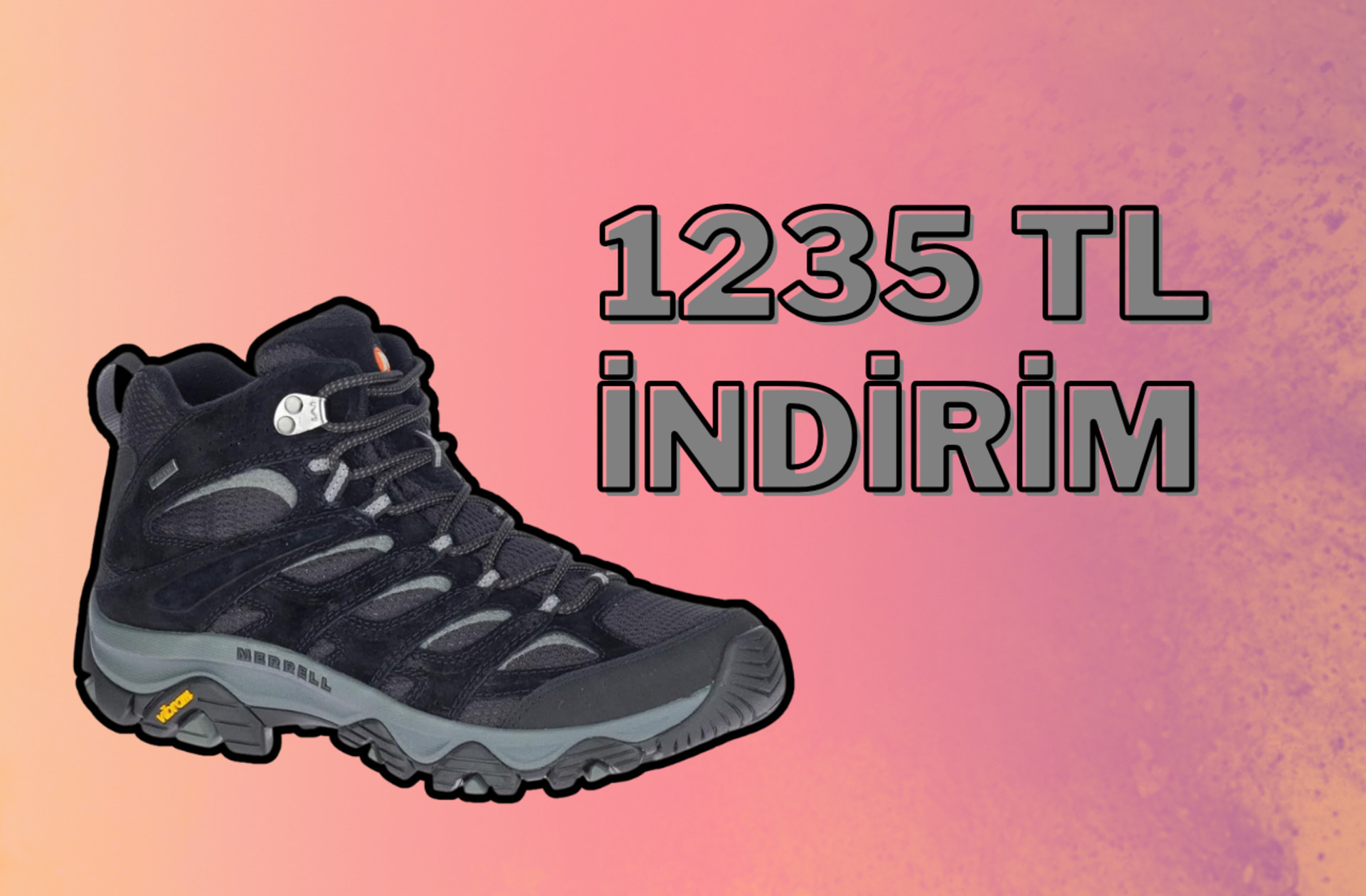 Su geçirmez, ultra konforlu Merrell outdoor ayakkabıda indirim